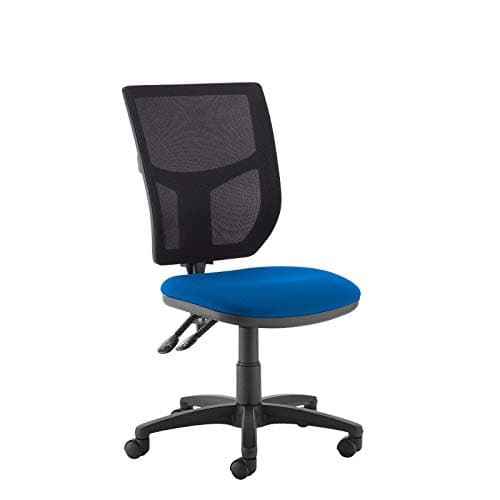 Image of Mr Office Altino 2 lever high mesh back operators chair with no arms, Blue