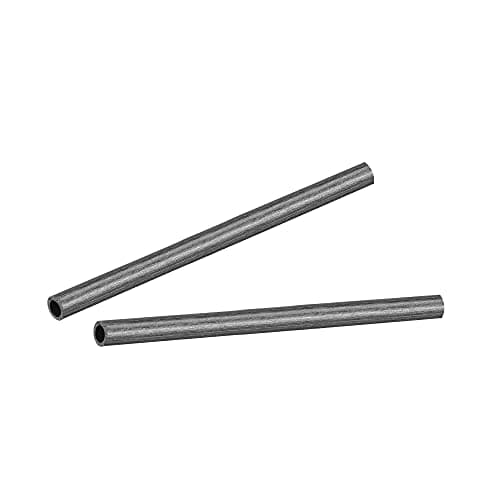 Image of sourcing map Carbon Fiber Round Tube 5mm x 3mm x 150mm Carbon Fiber Wing Pultrusion Tubing for RC Airplane Quadcopter 2Pcs