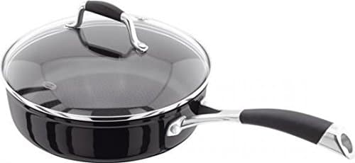 Image of Stellar Forged S318B Non-Stick Sauté Pan with Glass Lid, 24cm, Induction Ready, Dishwasher Safe - Fully Guaranteed and 10 Year Non-Stick Warranty