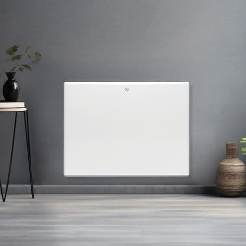 Image of Futura 1000W White Electric Radiator Heaters for Home, Bathroom Safe Electric Heater Setback Timer Lot 20 & Advanced Thermostat Control Wall Mounted or Floor Standing Low Energy Panel Heater