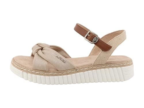 Image of TOM TAILOR Women 9590350007 Sandal, Gold, 7 UK