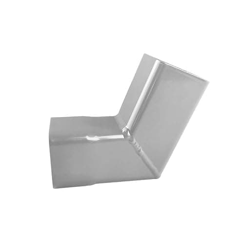 Image of Renoplast® RK65 Aluminium downpipe Elbows, 87° Corner, 45x45mm, Grey, Gutter, rainwater Pipe, roof Drainage, Sheet Metal Profiles, Garden shed, carport, Terrace, Balcony, Plug-in Gutter