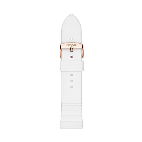 Image of Fossil Womens White Silicone Strap S221349