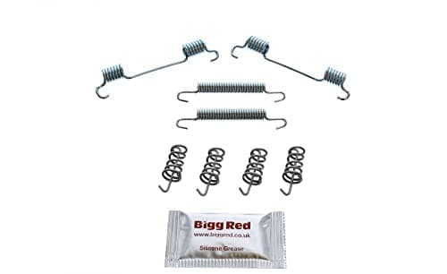Image of Bigg Red - Parking Hand Brake Shoe Fitting Kit - Rear Disc Brakes Drum dia 180mm, Shoe width 25mm - Compatible with Selected Models