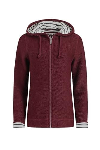 Image of Weird Fish Chicoa Full Zip Macaroni Hoodie Antique Cherry Size 18. (Jumper/Sweater/Fleece)