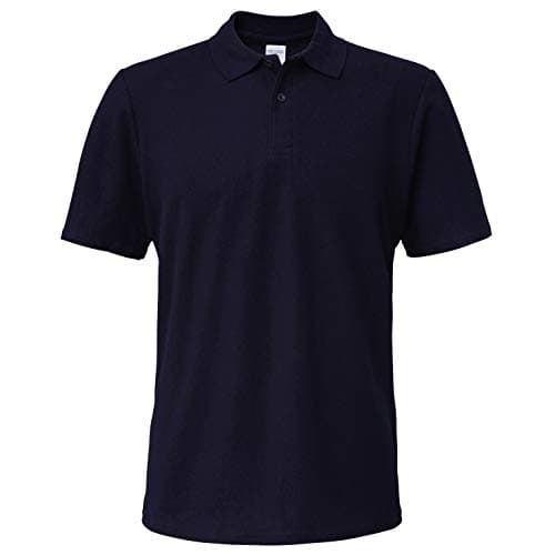 Image of Gildan 64800 Softstyle Adult Double Pique Polo Shirt - Navy - M