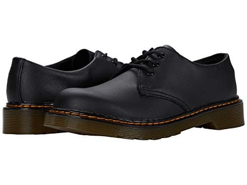 Image of Dr. Martens Kid's Collection 1461 (Big Kid) Black Softy T 5 UK (US 6 Big Kid) M