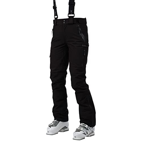 Image of Trespass DLX Womens Ski Trousers Water Repellent Down Touch Salopettes Marisol II Black