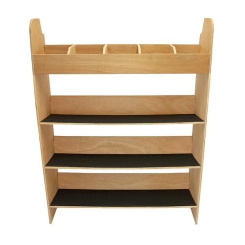 Image of Van Racking Transit Custom SWB LWB 12mm Thick Plywood Toolbox Storage Rack Shelving Tool Organiser Unit Caddy Drivers Side RHD LHD 136cm H x 102cm W x 30cm D FREE Non-Slip Rubber Mats