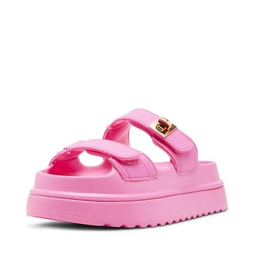 Image of Steve Madden Women's Bigschmona Slide Sandal, Pink Jelly, 5 UK