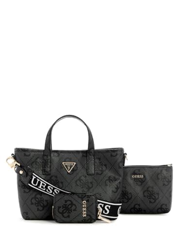 Image of GUESS Latona II Mini Tote Handbag, College Logo, One Size, Latona II Mini Tote