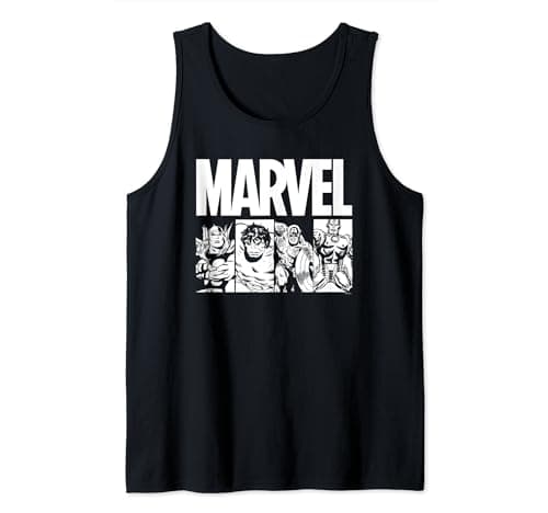 Image of Marvel Comics Action Tiles Tank Top