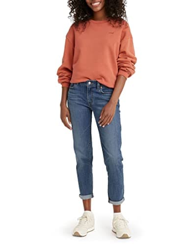 Image of Levi's Women's Mid Rise Boyfriend Jeans, Lapis Gem, 27W / 30L