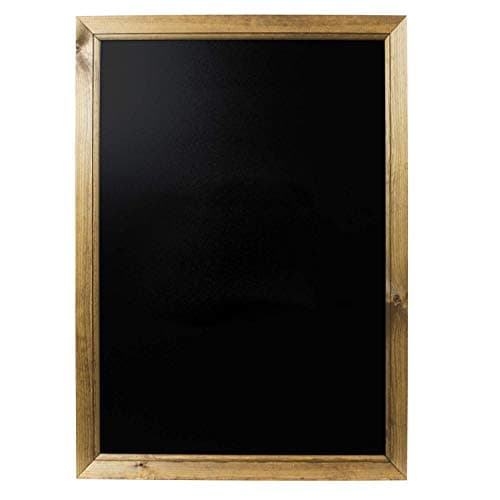 Image of Chalkboards UK WC311 , Large Framed Blackboard (83 x 63cm), Wood, Black, A1 (83 x 63 x 1.5cm)