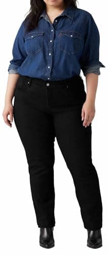 Image of Levi's 314 Pl Shaping Straight Soft Black 2