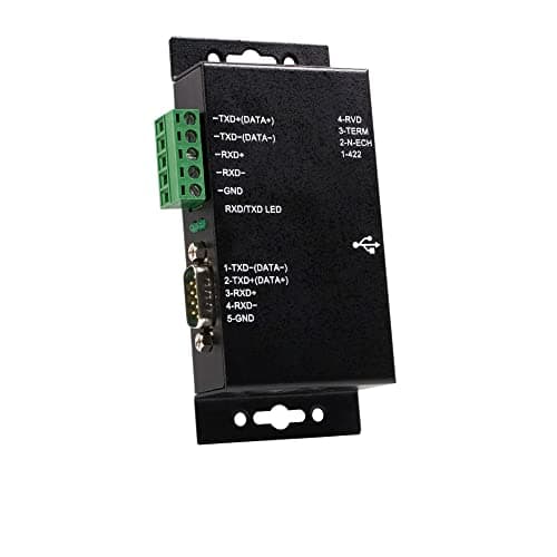 Image of StarTech.com 1 Port Metal Industrial USB to RS422/RS485 Serial Adapter with Isolation , TAA (ICUSB422IS)