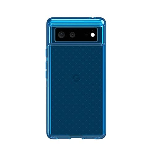 Image of tech21 Evo Check for Google Pixel 6 – Ultra-Protective Phone Case with 16ft Multi-Drop Protection Classic Blue