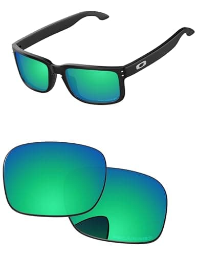 Image of PapaViva Replacement Lenses for Oakley Holbrook XL OO9417 59mm Sunglass Emerald Green Polarized