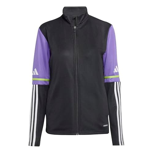 Image of adidas Women's SQUADRA25 TRAINING JACKET, black/purple rush, M