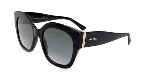 Image of Jimmy Choo LEELA/S BLACK SILVER/DARK GREY SHADED 55/20/145 women Sunglasses
