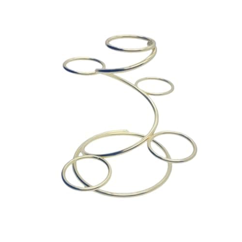 Image of Yocdunm Metal 5 Ball Base Natural Crystal Sphere Stand Egg Holder Display Home Decor Gifts Multi-Ball Spiral Bracket-A Easy to Use