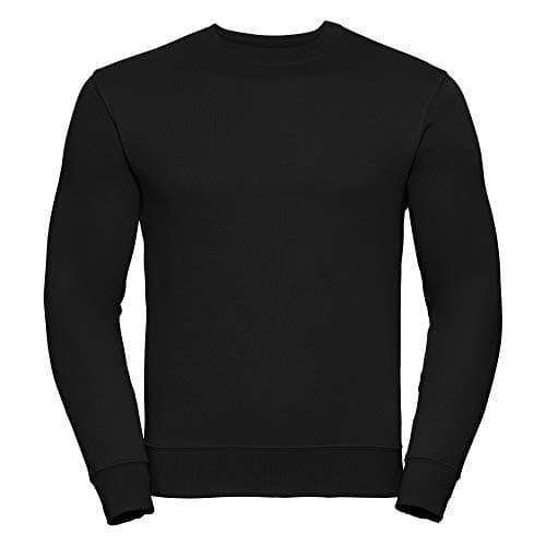 Image of Russell Mens Authentic Sweatshirt (Slimmer Cut) (XL) (Black)