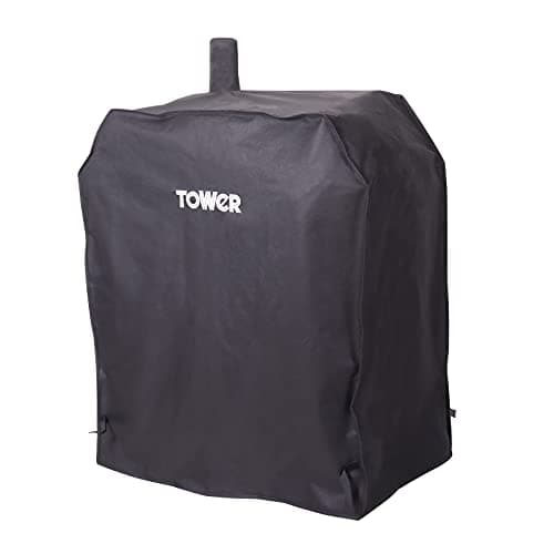 Image of Tower Grill Cover for Solo BBQ and Most Pedestal Barbecues, Waterproof and Windproof, Black