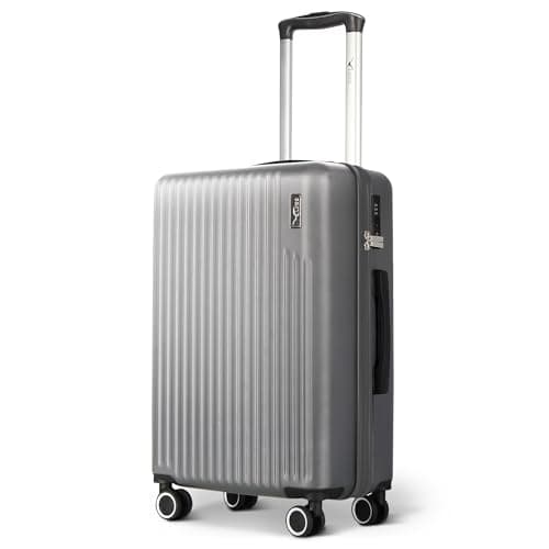 Image of LUGG 20inch Vacay Suitcase ABS Luggage with TSA Indent Lock, Aluminium Trolley Handle, 360° Spinner Wheels, Water-Resistant & Durable Material - Airline Compatible (55 x 23 x 35cm)