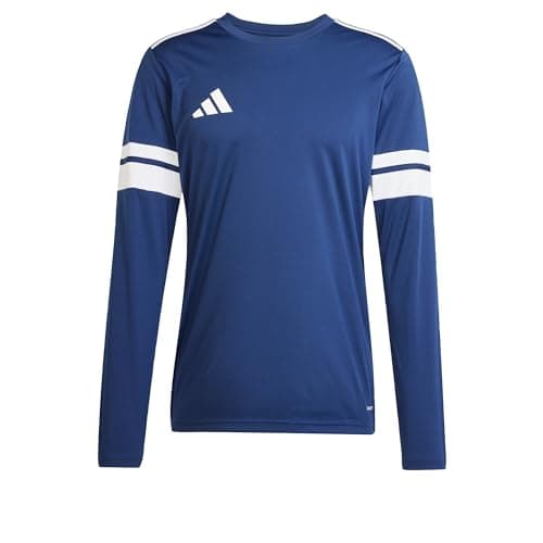 Image of adidas Men's SQUADRA25 Jersey Long Sleeve, Team Navy Blue 2 / White, L