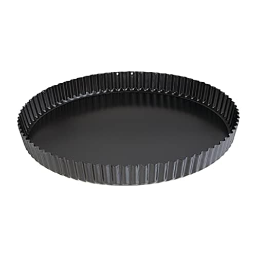 Image of Vogue Quiche Tin with Loose Base 300mm - Non-Stick, Dishwasher Safe, Round Fluted Edge DB568