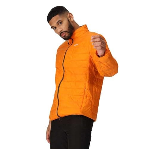 Image of Regatta Mens Hillpack Quilted Insulated Jacket (M) (Orange Peel/Burnt Copper)