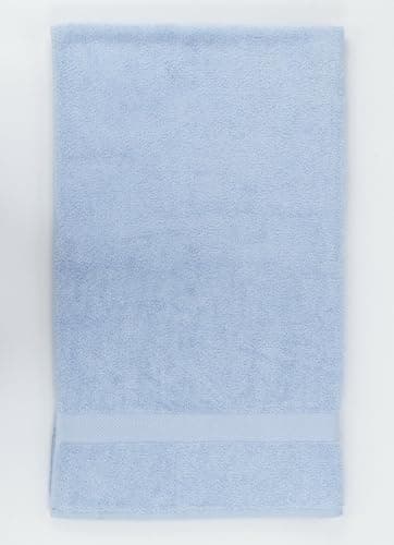 Image of Sue Rossi 100% Egyptian Cotton Towels Premium 600 GSM Thick, Plush & Soft Highly Absorbent, Quick Dry Home Or Hotel Bathroom Towel Lint Free (Sky Blue, Face Cloth Flannel)