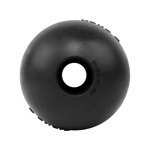 Image of KONG Extreme Ball with Hole - Fetch Toy - Durable Dog Toy for Training, Interactive Playtime & More - Natural Extreme Rubber Ball - Black - for Large Dogs