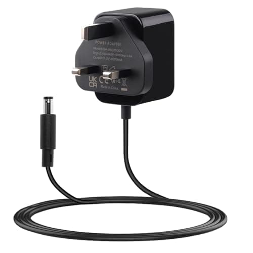 Image of 5V 2A Power Supply Adapter 10W UK Plug, AC 100-240V to DC 5 V 2000mA Switching Charger with 1.5m Cable, 5.5x2.1mm Center Positive Barrel Jack for LED Strip, CCTV, Router, Speakers dc 5v charger