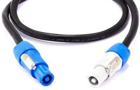 Image of Generic PowerCON A Blue to PowerCON B White 5m Audio and Lighting Cable - FREE ROYAL MAIL TRACKED DELIVERY