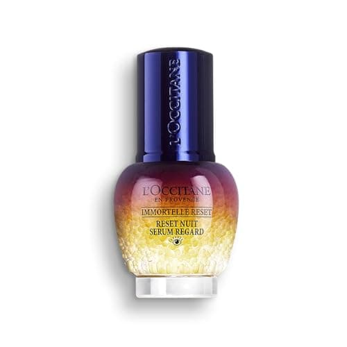 Image of L'OCCITANE - Immortelle Reset Overnight Eye Serum - 15 ml - Diminishes puffiness and dark circles - Made in France