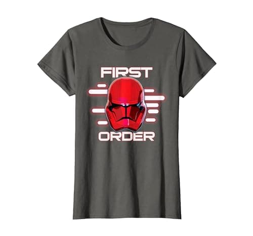 Image of Star Wars Rise of Skywalker First Order Sith Trooper T-Shirt, Women, Asphalt Grey, XX-Large