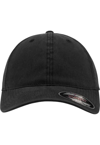 Image of Flexfit Garment Washed Cotton Dad Hat Kappen, Black, L/XL