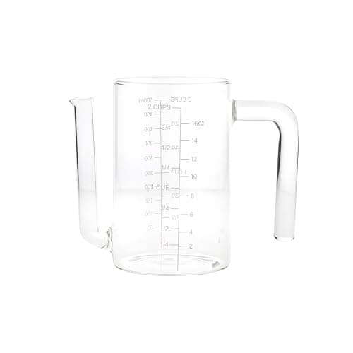 Image of MasterClass Glass Gravy/Fat Separator Jug, 450ml / 2 cups / 16 fl oz capacity, 7.9 x 14.5 x 12.5 cm
