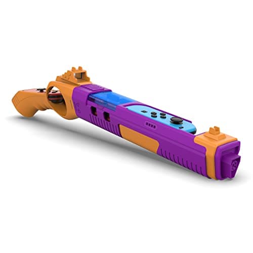 Image of GH Shooting Game Gun Controller for Nintendo Switch / Switch OLED Hunting Games, Call of Juarez, Sniper Elite 3, Big Buck Hunter, Resident Evil, Hunting Simulator, Doom 4, Splatoon 2 Purple and Yellow