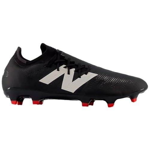Image of New Balance Unisex Furon Pro V7+ FG Soccer Shoe, Black/White, 8 UK