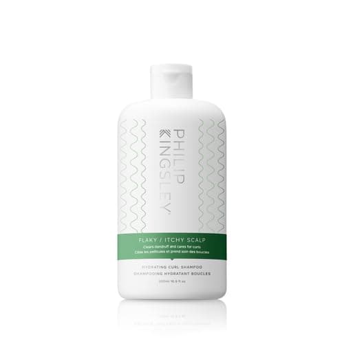 Image of Philip Kingsley | Flaky/Itchy Scalp Hydrating Curl Shampoo | Anti-Dandruff Shampoo for Curly, Coily & Wavy Hair | Calms Itchy Scalp Without Drying Curls | Clears Flakes & Soothes Scalp | 500ml