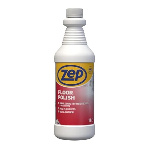 Image of Zep Floor Polish 1L - High Gloss Finish for Vinyl & Hard Floors, Anti-Slip Tested, Low VOC, Heavy Duty Surface Cleaner, Professional Shine & Scuff Resistance | Covers up to 250m²
