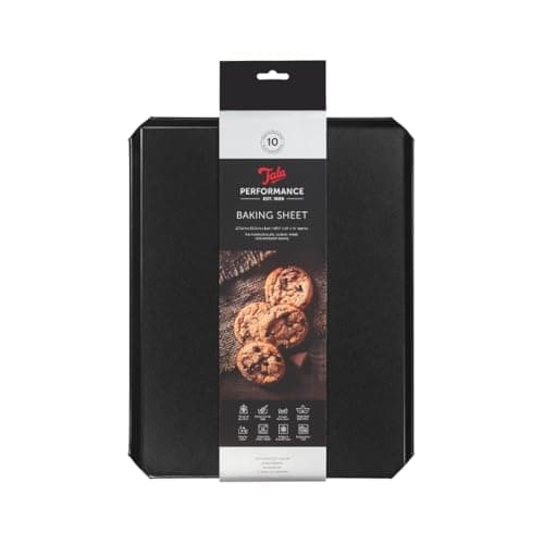 Image of Tala Performance Baking Sheet, Professional Gauge Carbon Steel with Eclipse Non-Stick Coating, Perfect for Cooking and Roasting, 35.6x28.0x1.18 cm,Medium Size