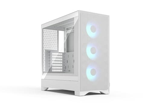 Image of Fractal Design Pop 2 Air White RGB - Tempered Glass - Performance Airflow PC Gaming Case - Mesh Front Panel - Three 120 mm RGB Fans Included - Spacious Interior - ATX/mATX/ITX Motherboard Support