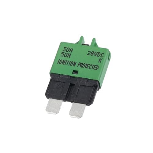 Image of Partuto Circuit Breaker Blade Style Fuse 30A 28V for Car Marine Metal Green Replacement