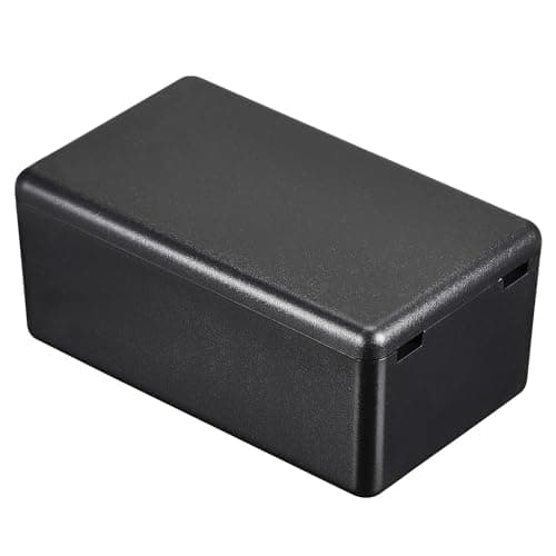 Image of TOP-VIGOR 3pcs 60x36x25mm Mini Dustproof Electrical Junction Box, ABS Plastic Project Boxes for DIY Electronics Projects, Indoor Power Module Case, Instrument Case Box, Black