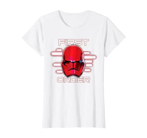 Image of Star Wars Rise of Skywalker First Order Sith Trooper T-Shirt, Women, White, Small