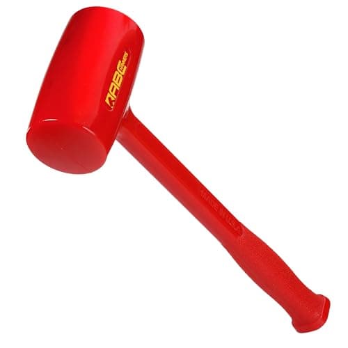 Image of ABC HAMMERS Dead Blow Hammer - 53 oz. Polyurethane Hammer with Steel Reinforced Handle & 15.25" Overall Length - ABC4DB