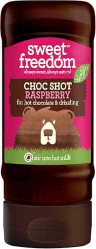 Image of Sweet Freedom CHOC SHOT Raspberry - 320 g | Natural Great Taste With Sweetness Derived from Fruit | Ideal for Coffee Baking & Dessert | No Preservatives or Allergens | Vegan | Only 13 Cal Per Teaspoon